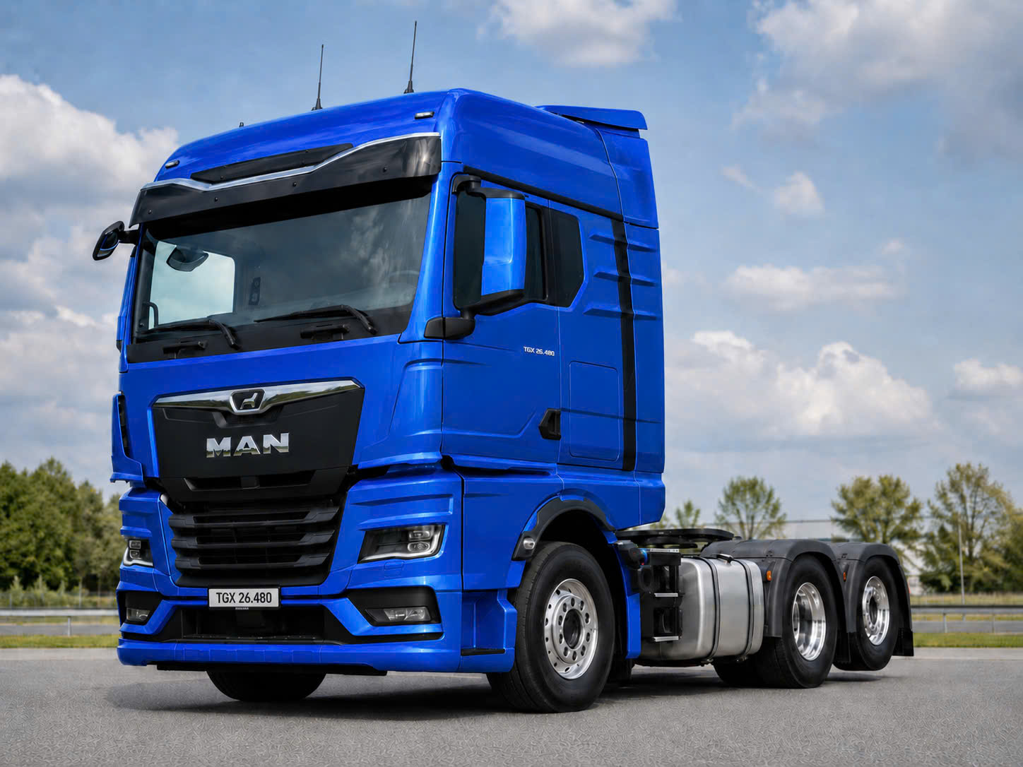 Xe đầu kéo Man 6x2 TGX 26.480 Sức kéo 39 Tấn